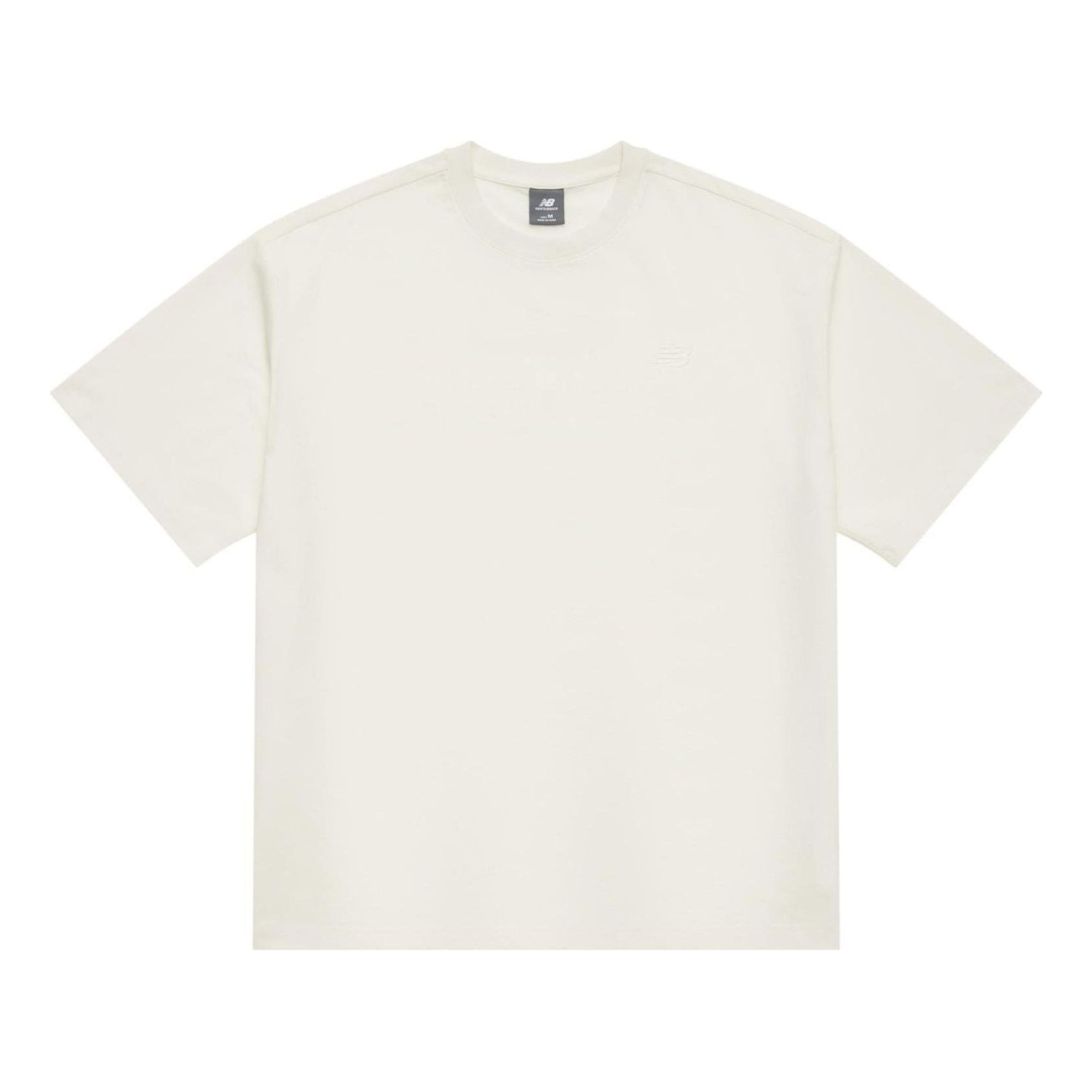 New Balance Linear Heritage Brushed Back Jersey Oversized T-Shirt Asia Sizing 'White' AMT42335-CIC