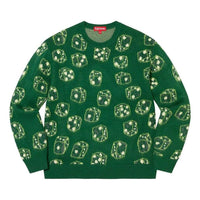 Supreme Dice Sweater 'Green White' SUP-FW22-699