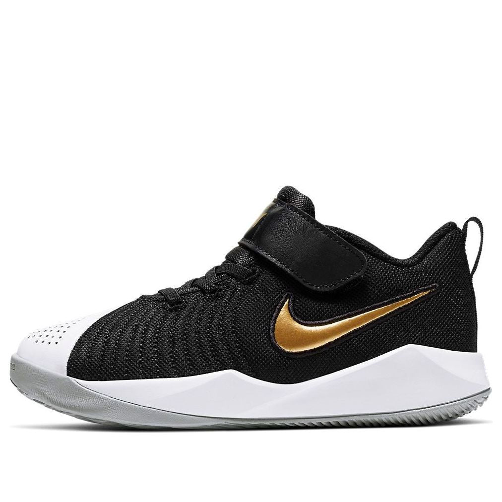 (PS) Nike Team Hustle Quick 2 Low 'Black Gold' AT5299-010