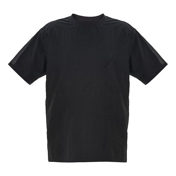 Men's Y-3 Round Neck Pullover Short Sleeve Sports Black T-Shirt FN5726