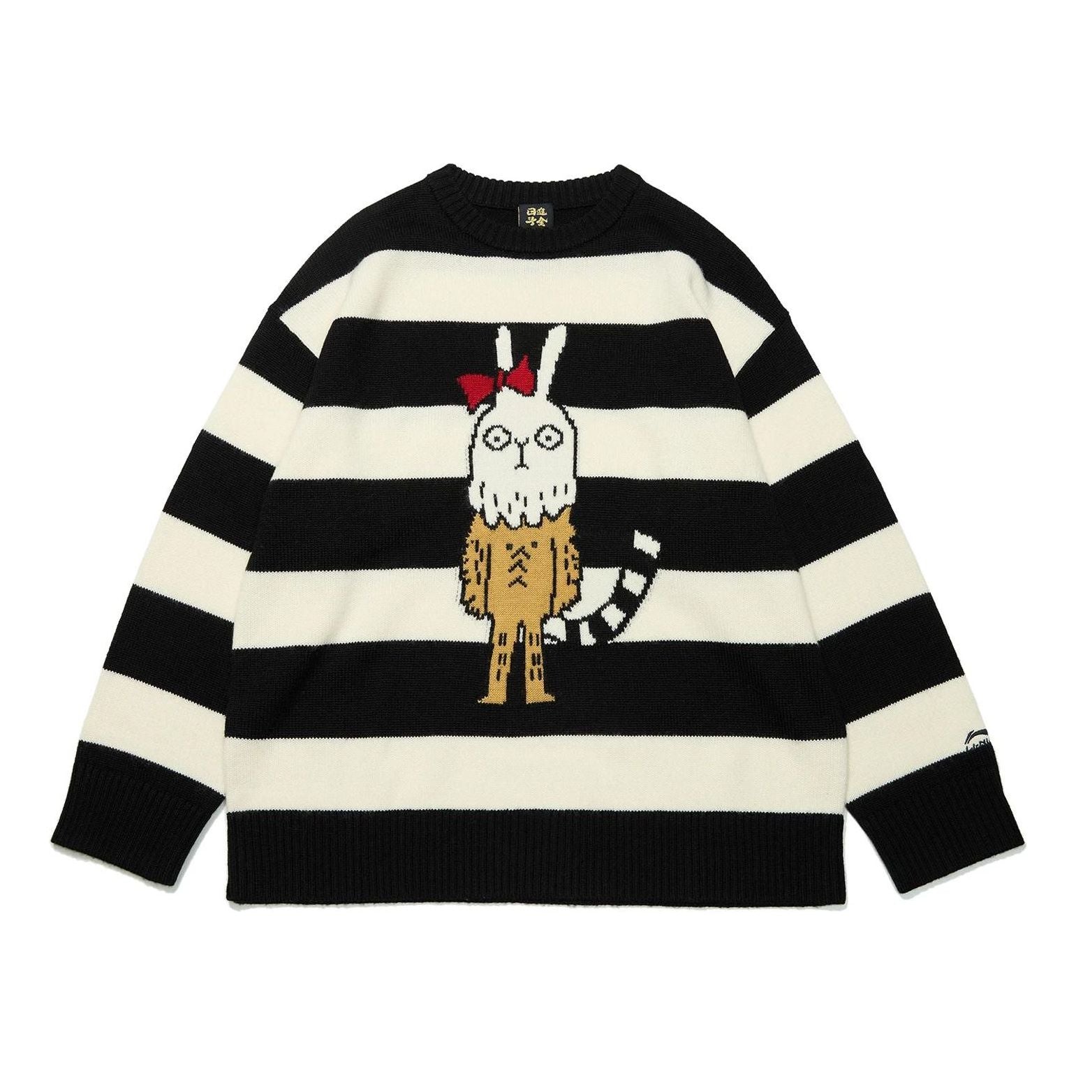 Li-Ning Rijindoujin Cartoon Graphic Sweater 'Black' AMBT009-3