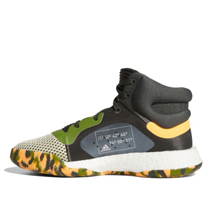 (GS)adidas Marquee Boost J Shoes 'Green White Orange' F97279