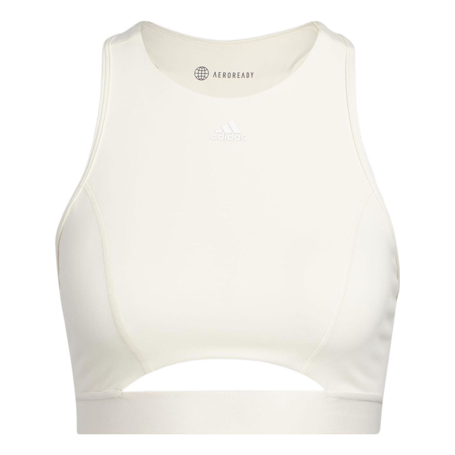 (WMNS) adidas CoreFlow Medium-Support Bra Asia Sizing 'White' HE2116