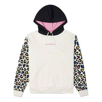 (WMNS) Converse Rainbow Leopard Print Pullover Hoodie Asia Sizing 'Off White' 10023080-A01