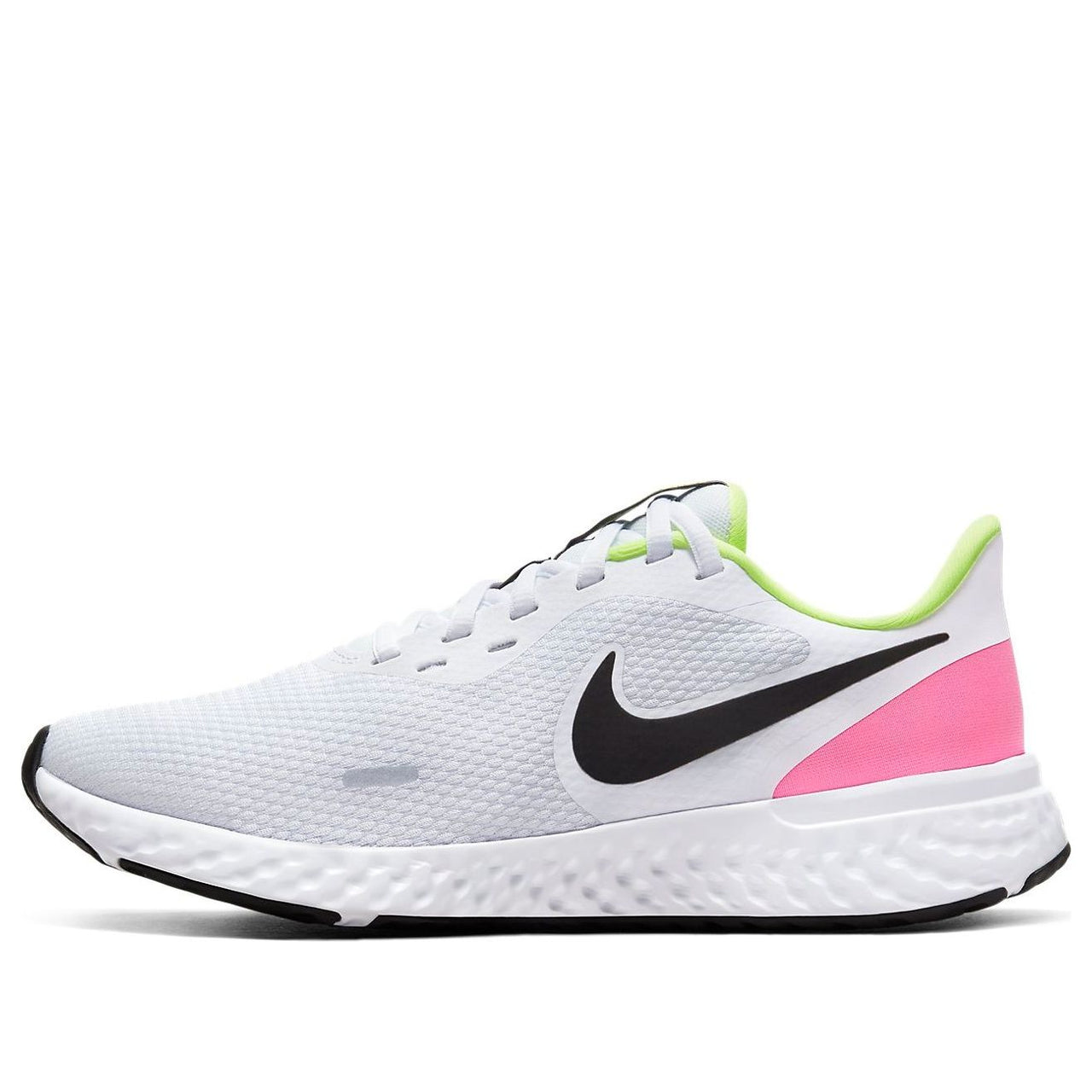 (WMNS) Nike Revolution 5 White/Pink/Green CZ8142-100