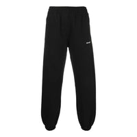 Men's Off-White FW22 Solid Color Sports Pants/Trousers/Joggers Version Black OMCH030F22FLE0061001001