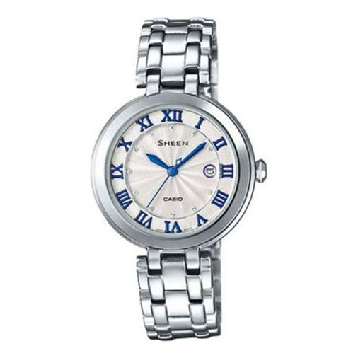 CASIO Female SHEEN Japan / South Korea Fashion Silver Analog SHE-4033D-7A