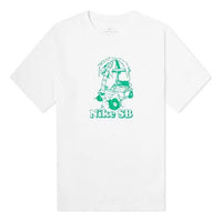 Nike SB Skateboard Sports Funny Cartoon Printing Short Sleeve White DD1308-100