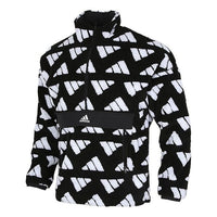adidas Collar Windproof Warm Sport Training Jacket Men's Black GM4429