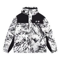 Li-Ning Mountain All-Over Print Down Jacket 'White Black' AYMS379-6