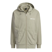 adidas Verbiage Hoodie Jackets Asia Sizing 'Olive Green' IK3511