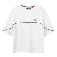 (WMNS) FILA Contrasting Colors Short Sleeve White F11W021102F-WT