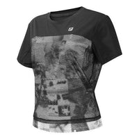 (WMNS) FILA Athletics Printing Round-neck Black A11W021105G-BK