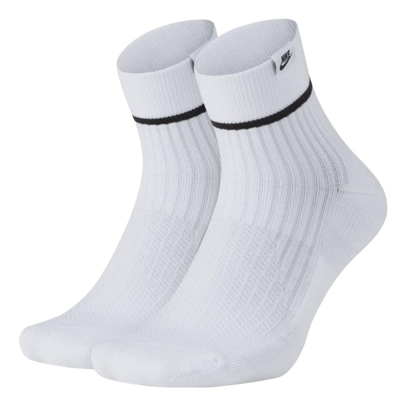 Nike Stripe Sports Socks Unisex One Pair White SX7167-100