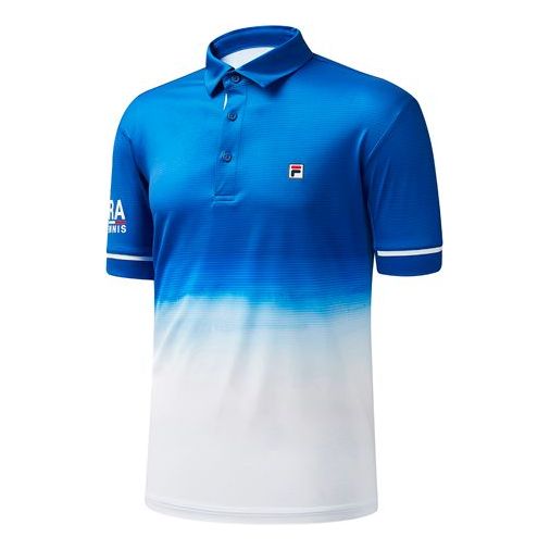 FILA ATHLETICS Tennis Professional Sports Short Sleeve Polo Shirt Blue A11M033151F-DB