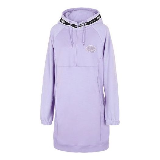 (WMNS) Skechers Performance Series Graphic Long Dress 'Purple White Black' P421W011