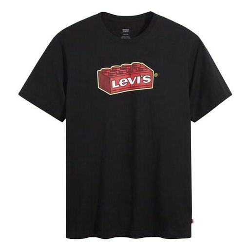 Levis x LEGO Crossover Cotton Loose Short Sleeve Unisex Black 16143-0218