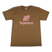 Supreme SS17 Elephant Tee Mocha Small Printing Short Sleeve Brown SUP-SS17-322