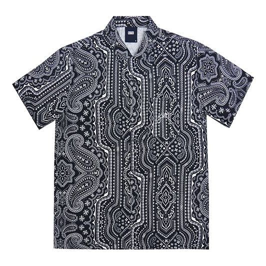 KITH Camp Collar Silk Cotton Shirt 'Black' KH3754-100