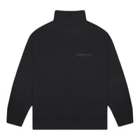 Fear of God Essentials SS20 Black Mock Neck Sweatshirt FOG-SS20-269