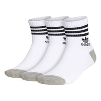 adidas Casual Sports Breathable Socks 3 Pairs Unisex White BH6431