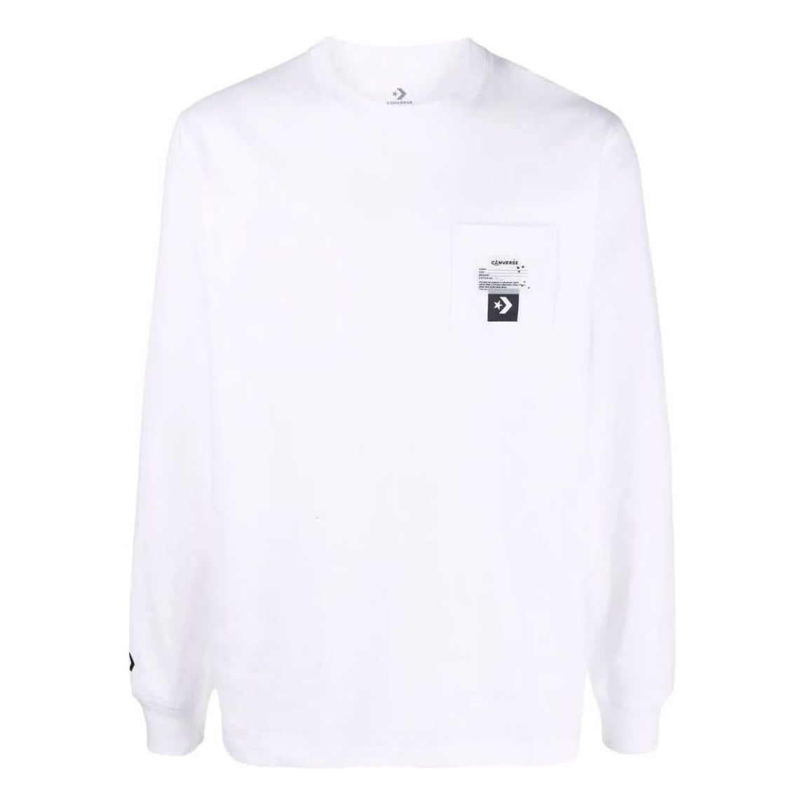 Converse x Josh Vides Long Sleeve Pocket Tee Asia Sizing 'White' 10023693-A01