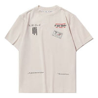 Li-Ning CF Earth Loose Short Sleeve Couple Style Gray AHSQ384-1