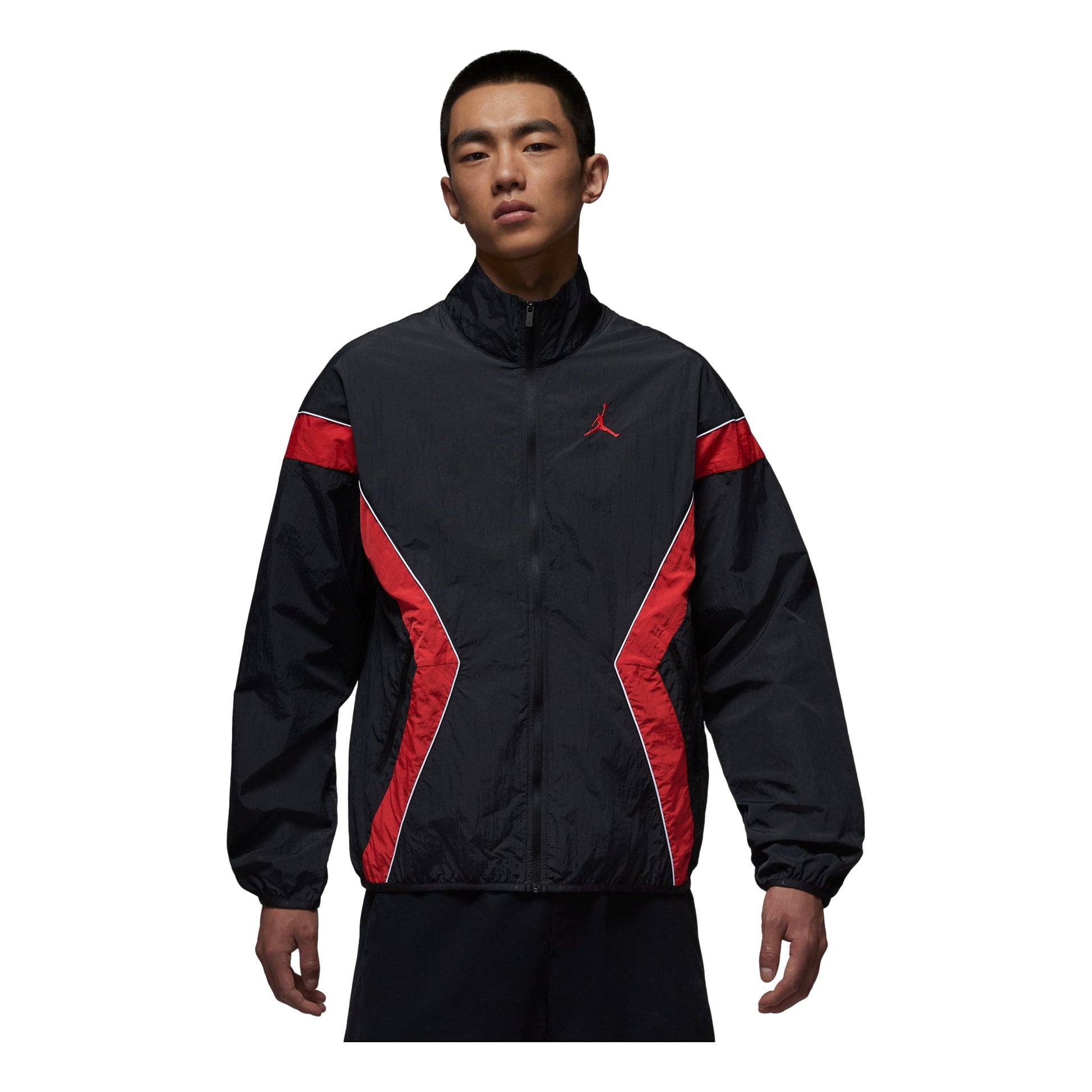 Air Jordan Brooklyn Draft Jacket 'Black Gym Red' IH2825-010