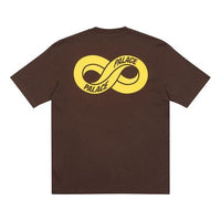 PALACE x INFINITY Crossover Chest Logo Loose Round Neck Short Sleeve Brown T-Shirt P20TS042