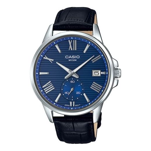 CASIO Male DRESS Japan / South Korea Fashion Blue Dial Blue Analog MTP-EX100L-2A