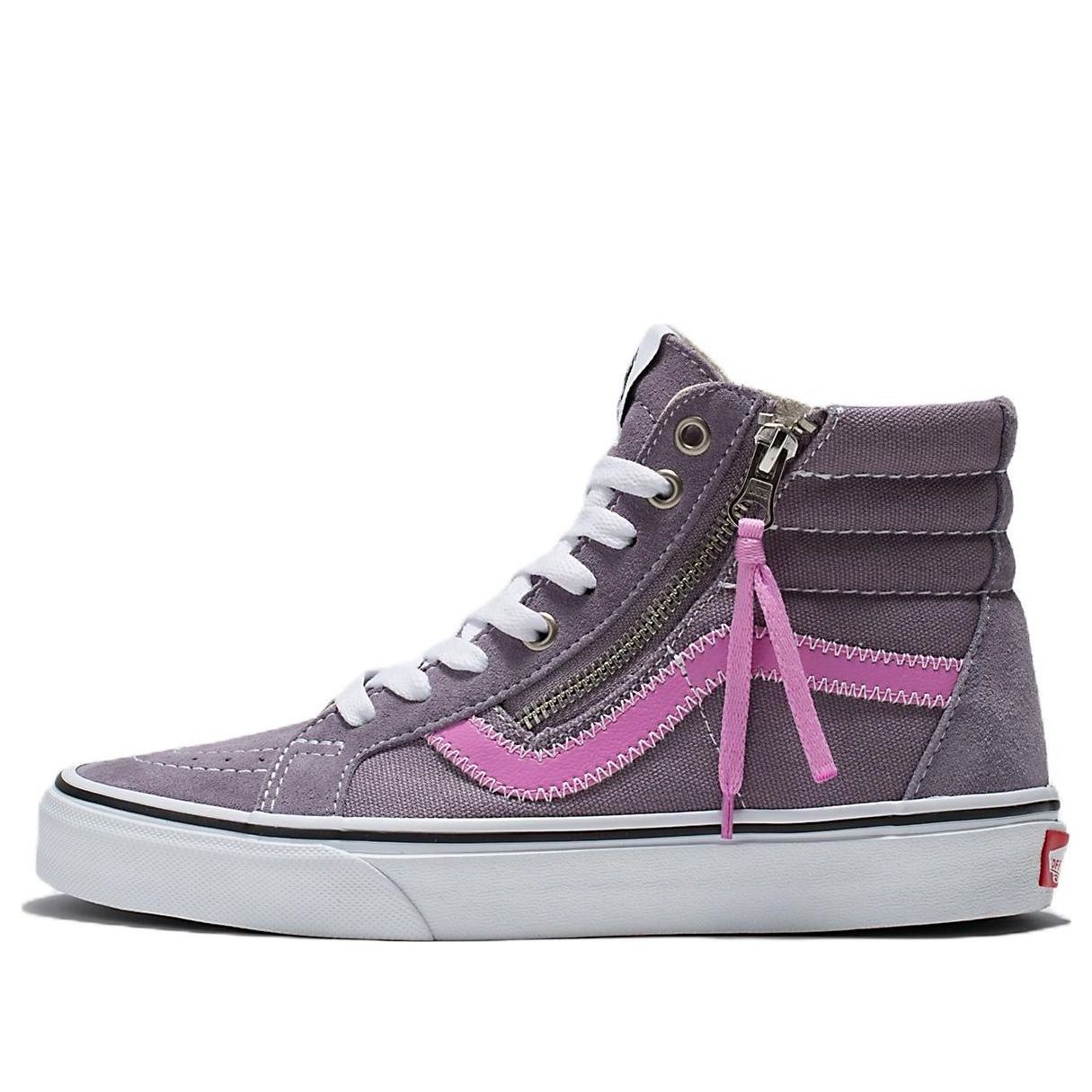 Vans Sk8Hi Reissue Side Zip 'Grey Pink' VN0007NZBJD