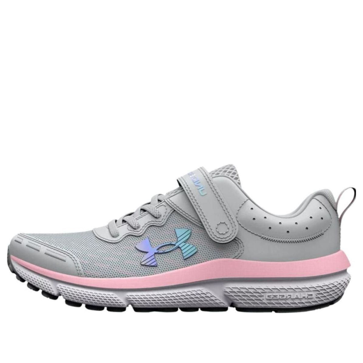 (PS) Under Armour Assert 10 AC PS 'Halo Grey Pink Sugar' 3026190-100