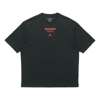 Air Jordan Casual Sports Printing Short Sleeve Black DM3545-010