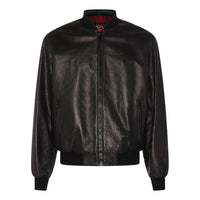 Gucci GG Embossed Leather Bomber Jacket 'Black' 764861-XNA0D-1000