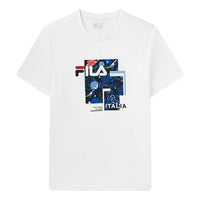 FILA Logo Printing Solid Color Pullover Short Sleeve White F11M118111F-WT
