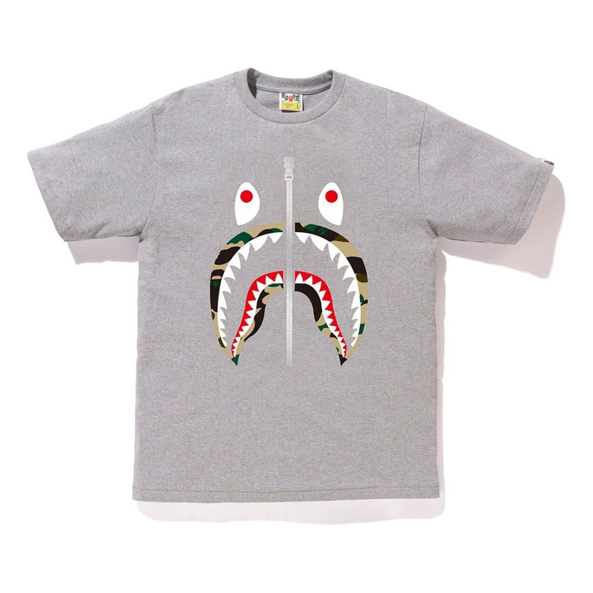 A Bathing Ape 1st Camo Shark Tee 'Grey' BAPE-SS18-027