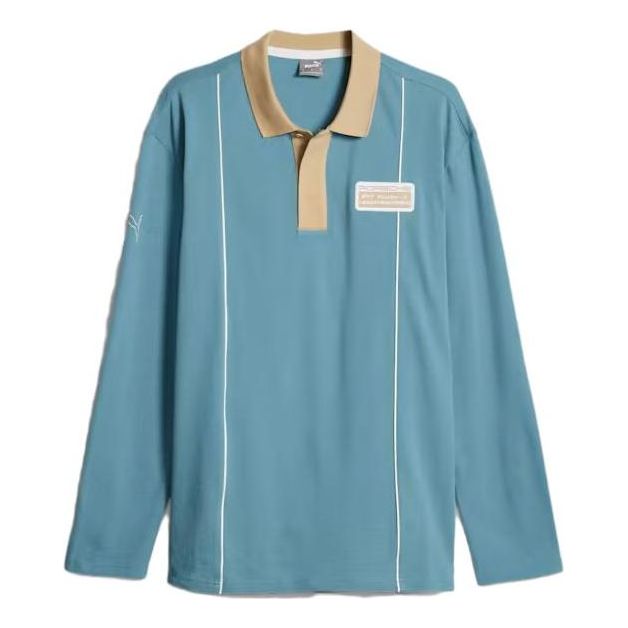 PUMA Porsche Legacy Statement Long Sleeve Polo Shirt 'Bold Blue' 621016-02