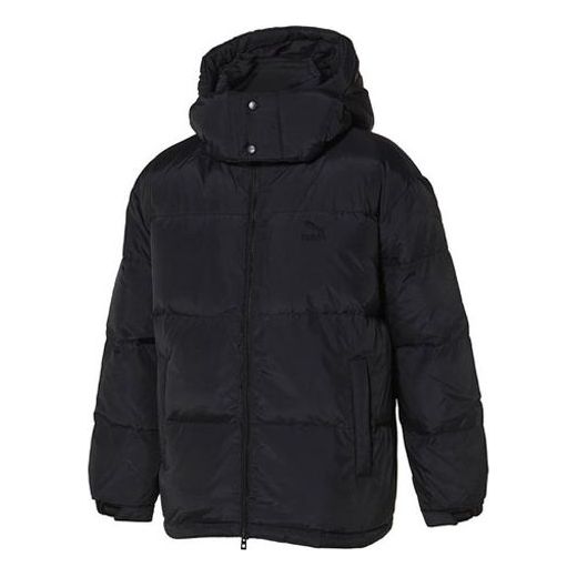 PUMA Patch Padded Hoodie Jacket 'Black' 929796-01