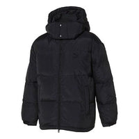 PUMA Patch Padded Hoodie Jacket 'Black' 929796-01