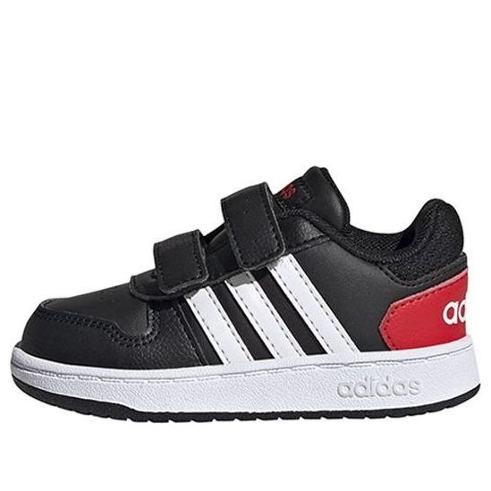 (TD) adidas Hoops 2.0 'Black White Red' FY9444