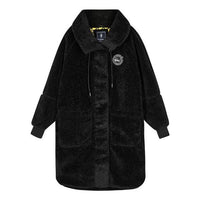 (WMNS) Skechers x Pokmon Zip-Up Collar Mid-length Cotton Jacke 'Black' L422W073
