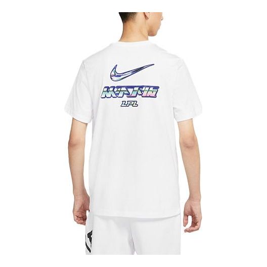 Nike Sportswear Printing Round-neck Tee White DM0811-100