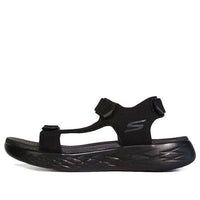 Skechers Lightweight Cozy Outdoor Beach Sports Black Sandals 55369-BBK