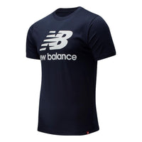 New Balance Essentials Stacked Logo T-Shirt Asia Sizing 'Navy' MT01575-ECL