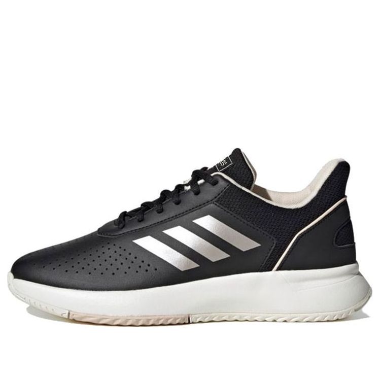 (WMNS) adidas neo Courtsmash 'Black Silver' EG4204