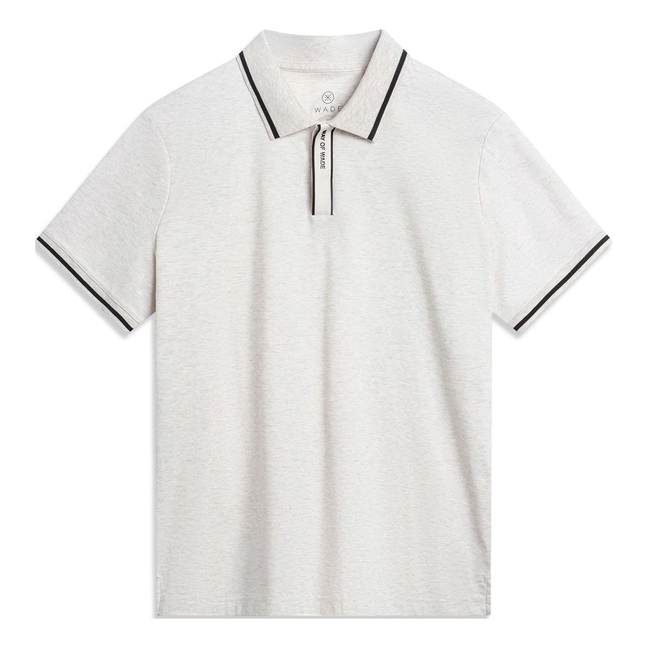 Li-Ning Way Of Wade Graphic Polo Shirt 'Light Grey' APLU109-4