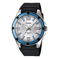 Men's CASIO Quartz Movement Stainless Steel Case 50m Waterproof Watch Mens Silver Analog MTP-1346-7AV