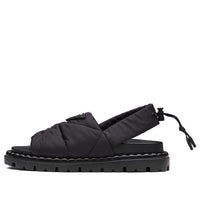 (WMNS) PRADA Triangle Logo Padded Chuncky Sandals 'Black' 1X739M_3LGO_F0002_F_020