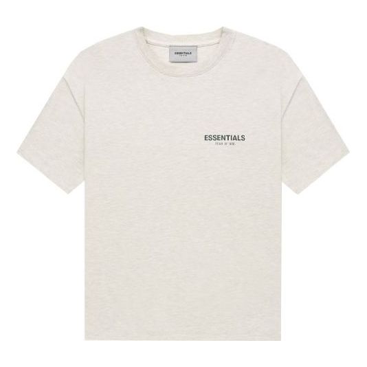 Fear of God Essentials FW21 Tee Light Heather Oatmeal FOG-FW21-330