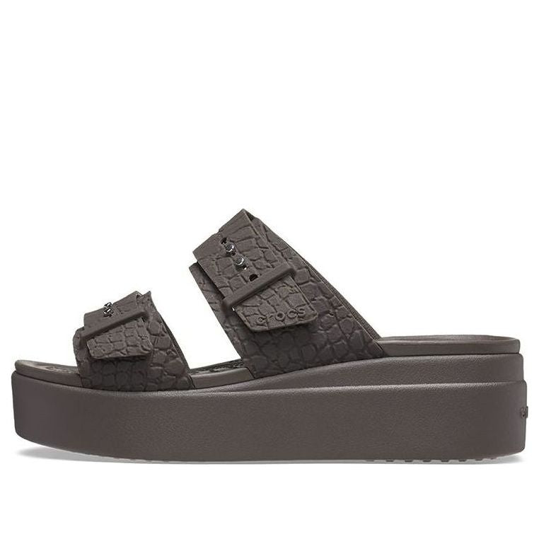 (WMNS) Crocs 2 Straps Brooklyn 'Brown' 208667-206